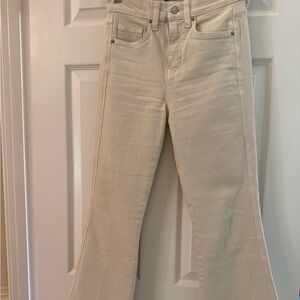 Veronica Beard cream colored jeans